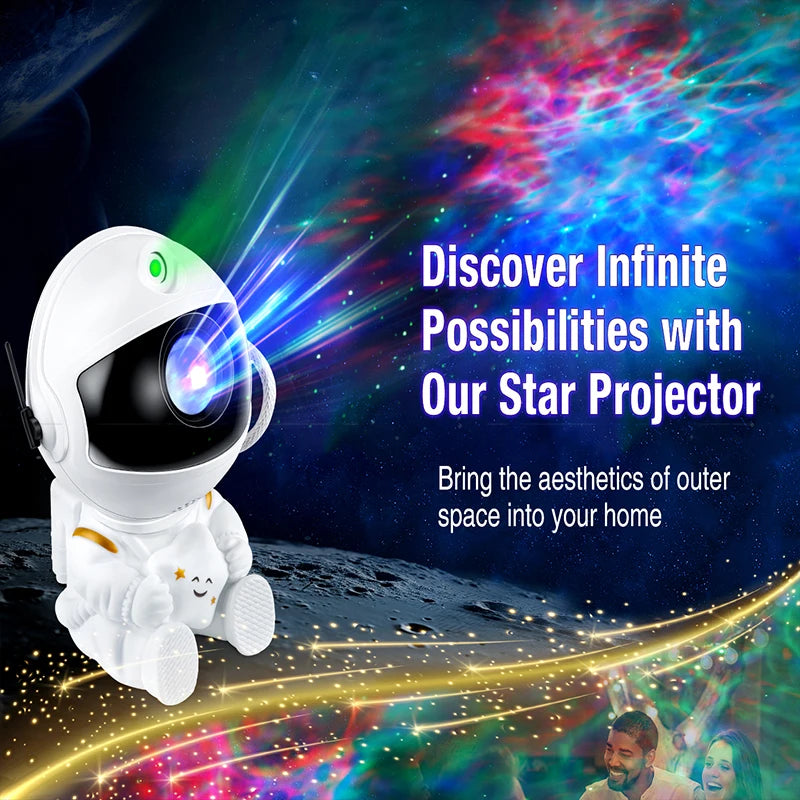 Astronaut Galaxy Projector Night Light