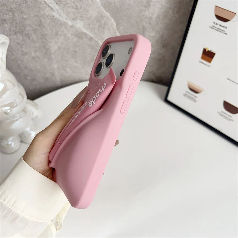 Liquid Silicone Phone Case with Lip Gloss for iPhone