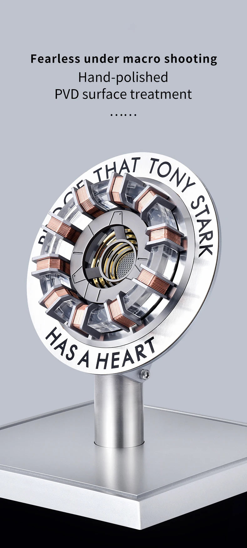 Stark MK1 Metal Alloy USB LED Lamp - Voice Control, PVD Surface,