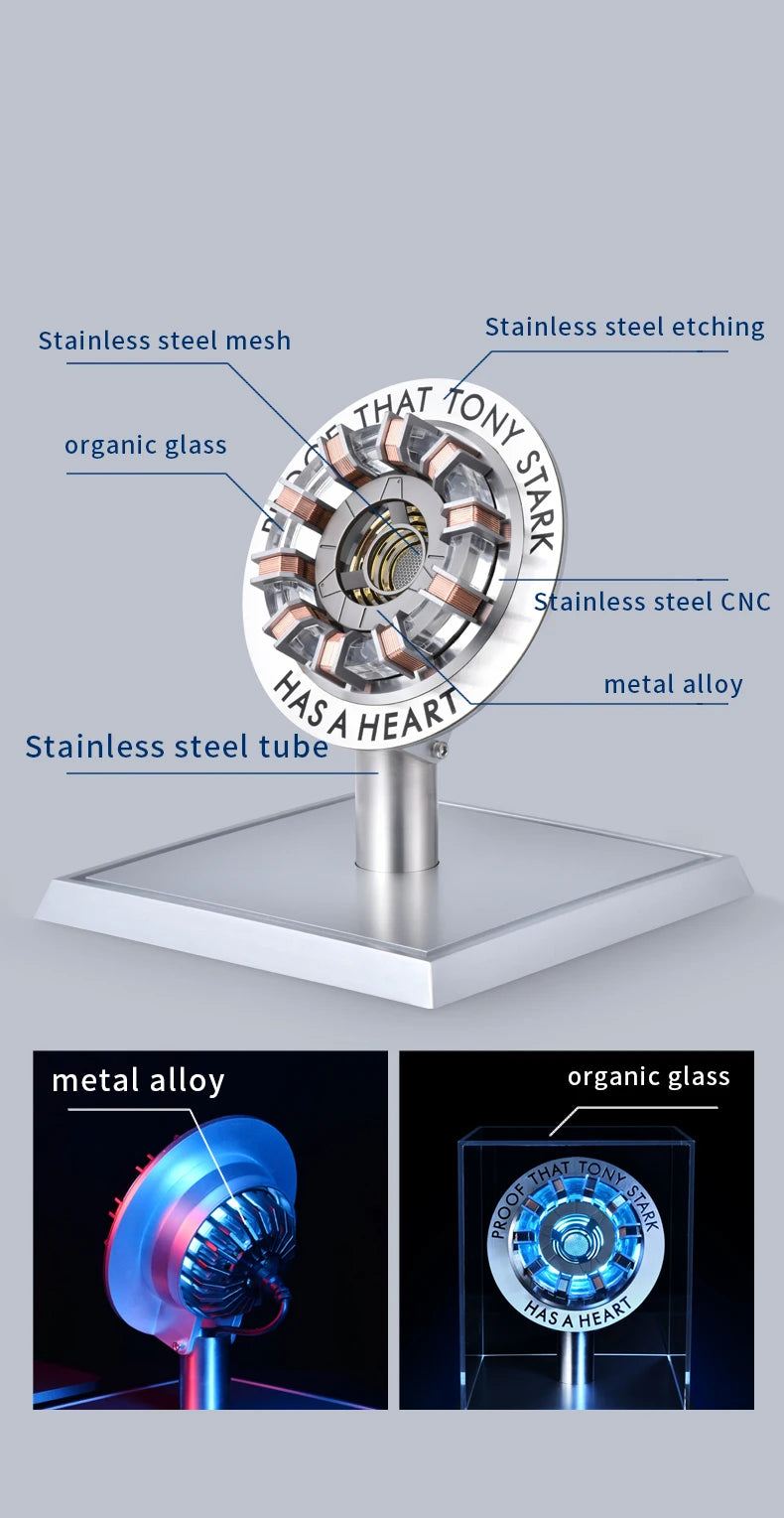 Stark MK1 Metal Alloy USB LED Lamp - Voice Control, PVD Surface,