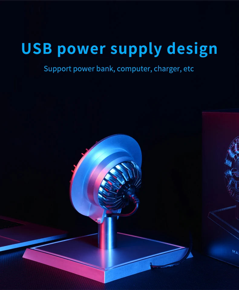 Stark MK1 Metal Alloy USB LED Lamp - Voice Control, PVD Surface,