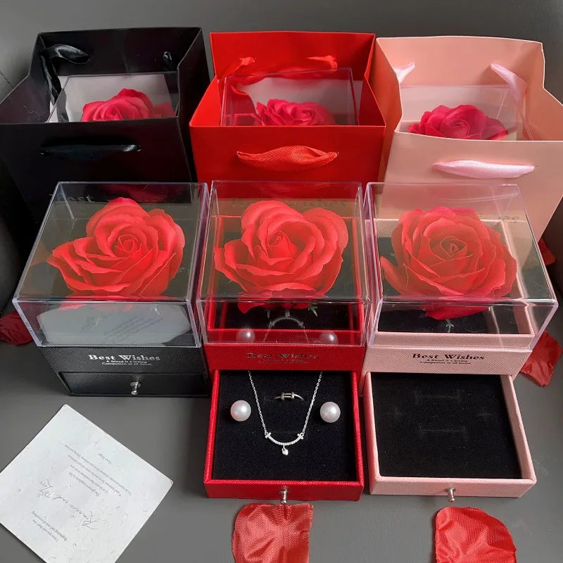 Romantic Heart Necklace Gift Set