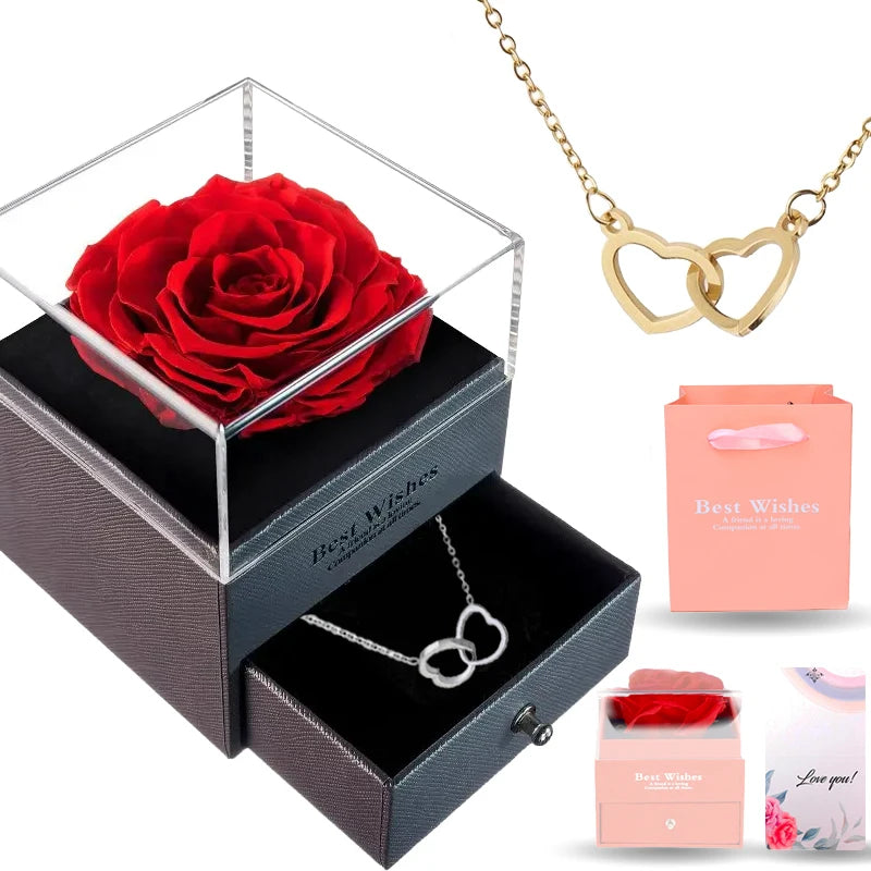 Romantic Heart Necklace Gift Set